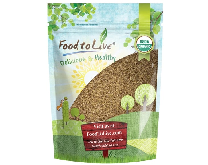 Organic Ground Brown Flax Seeds Pack