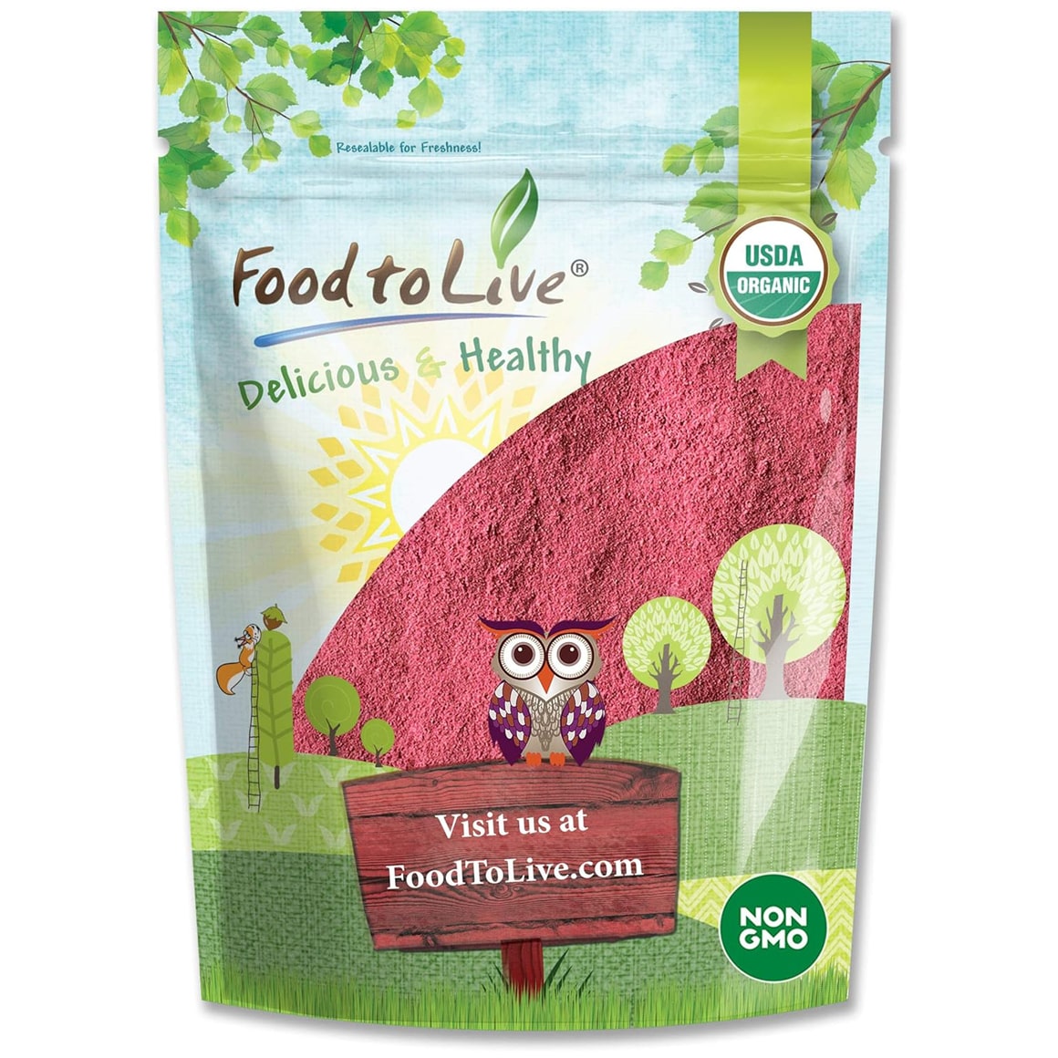 Organic Raspberry Powder Pack