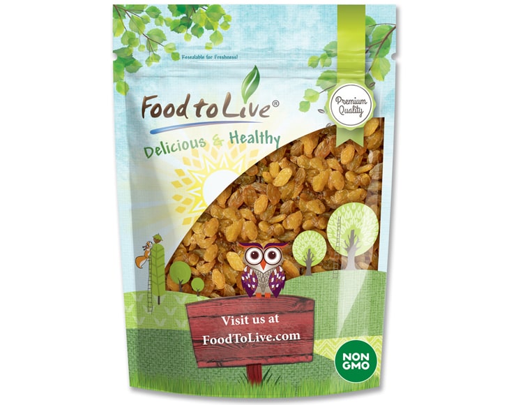 California Jumbo Golden Raisins Pack