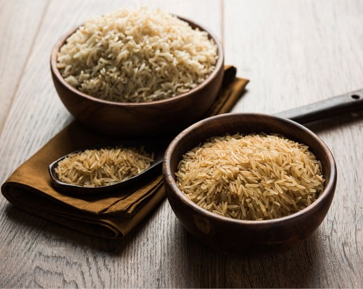 Brown Basmati Rice in Plate