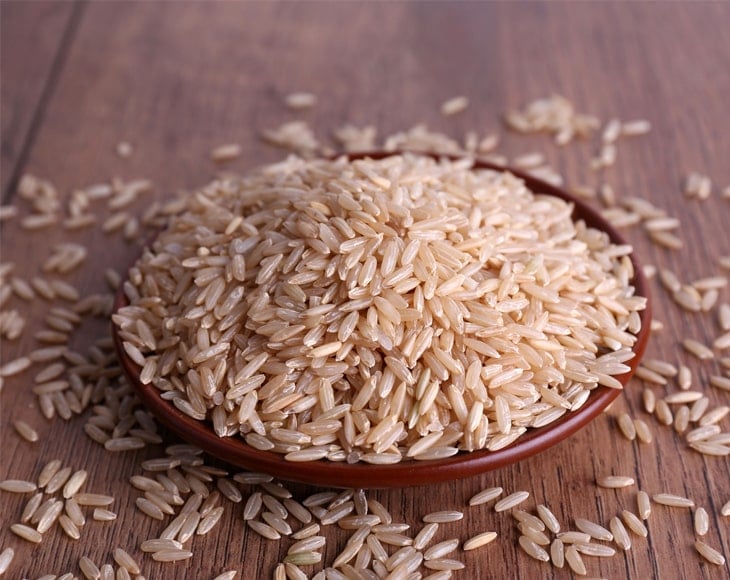 Brown Rice in Plate