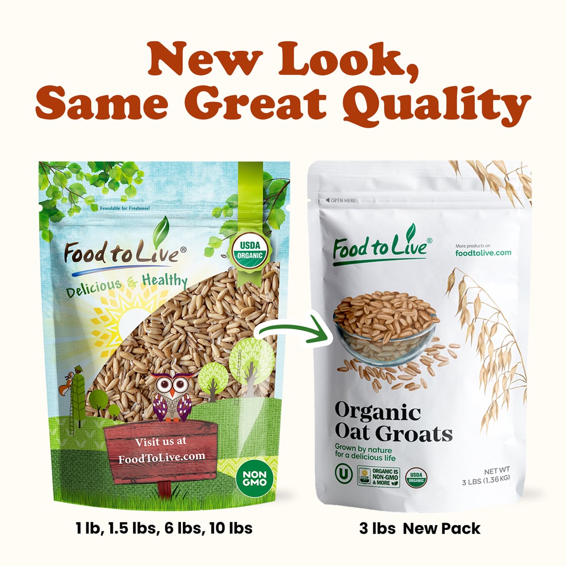 Organic Oat Groats Gluten Free 5