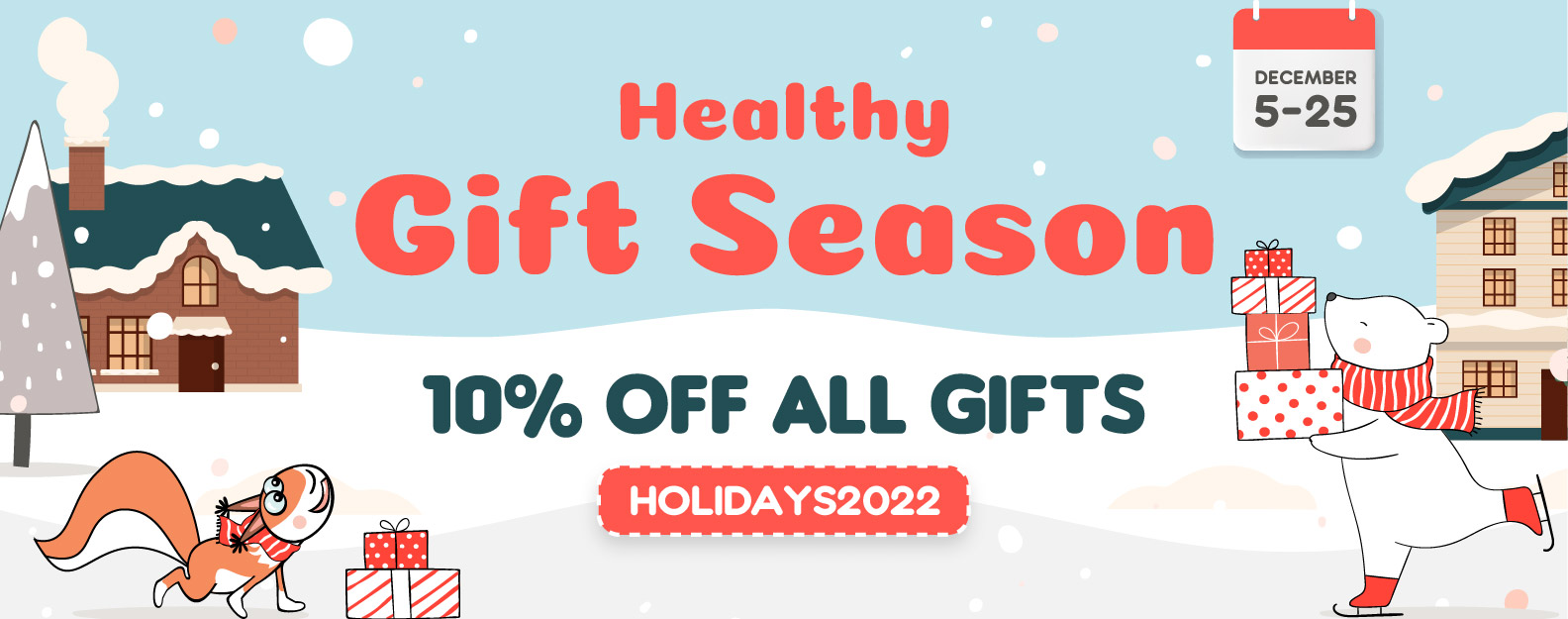 10% OFF ALL GIFTS use promocode holidays2022