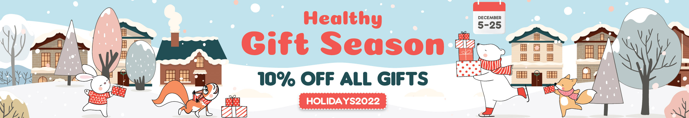 10% OFF ALL GIFTS use promocode holidays2022