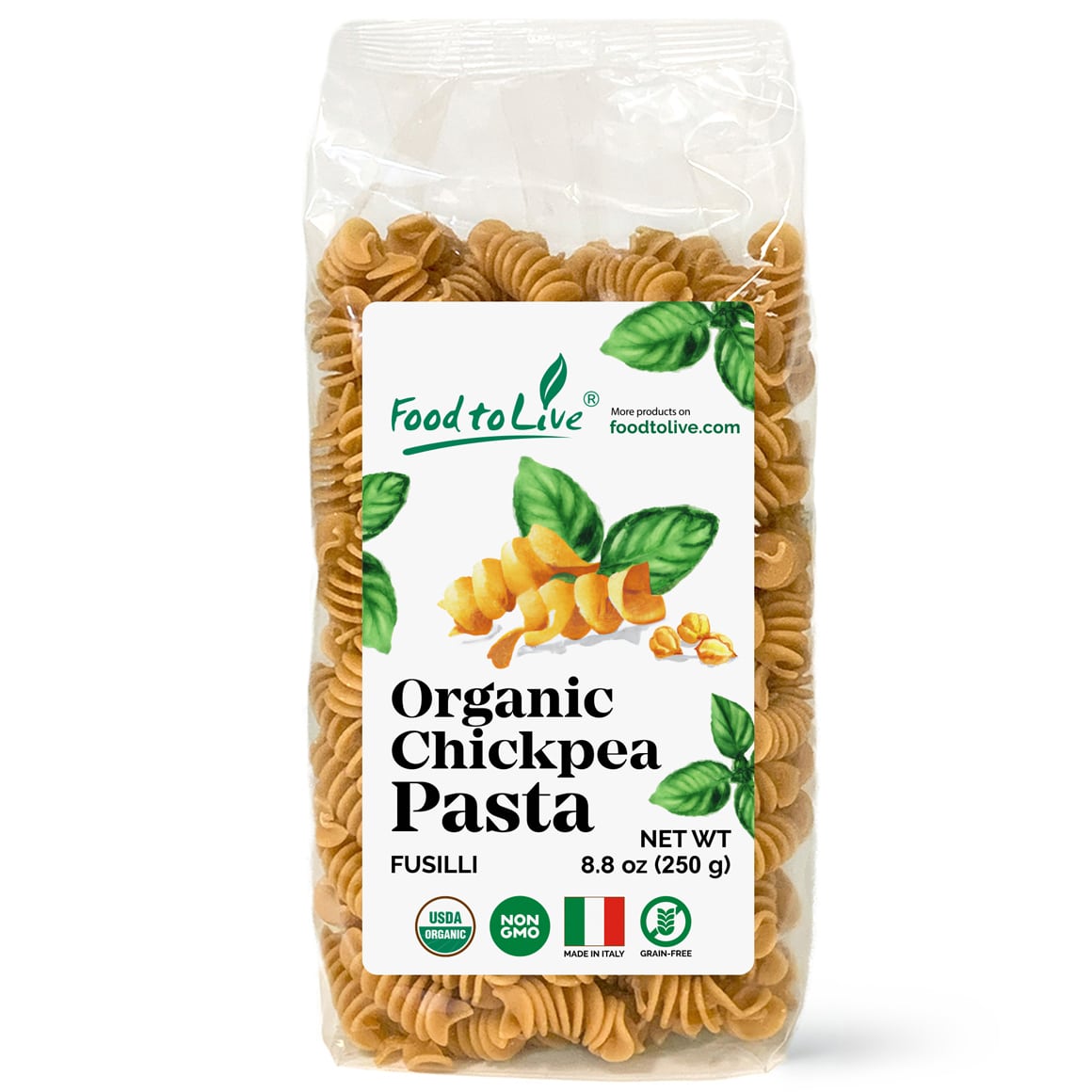 Organic Chickpea Fusilli Pasta Pack