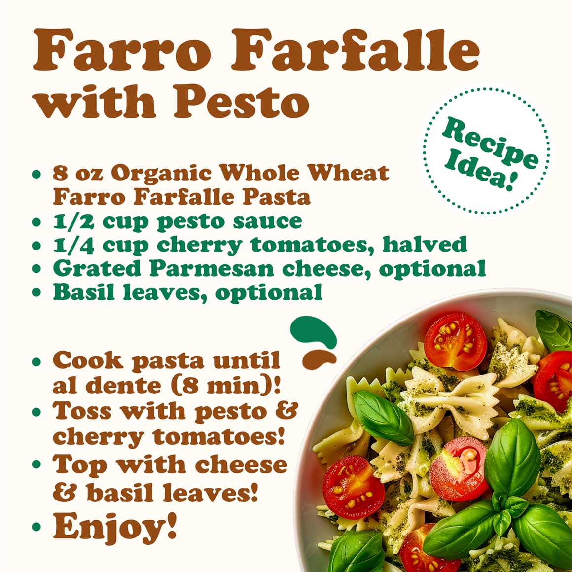 Organic Farro Farfalle Pasta 4