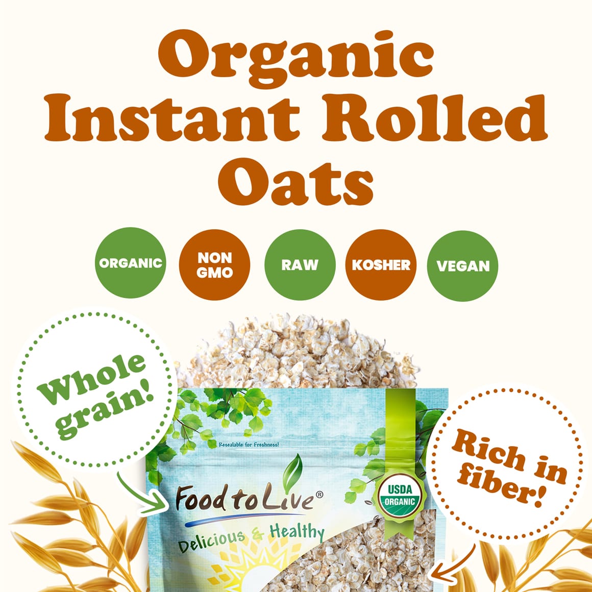 Organic Instant Rolled Oats 1