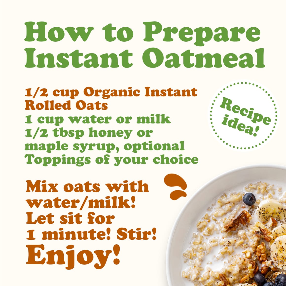 Organic Instant Rolled Oats 4