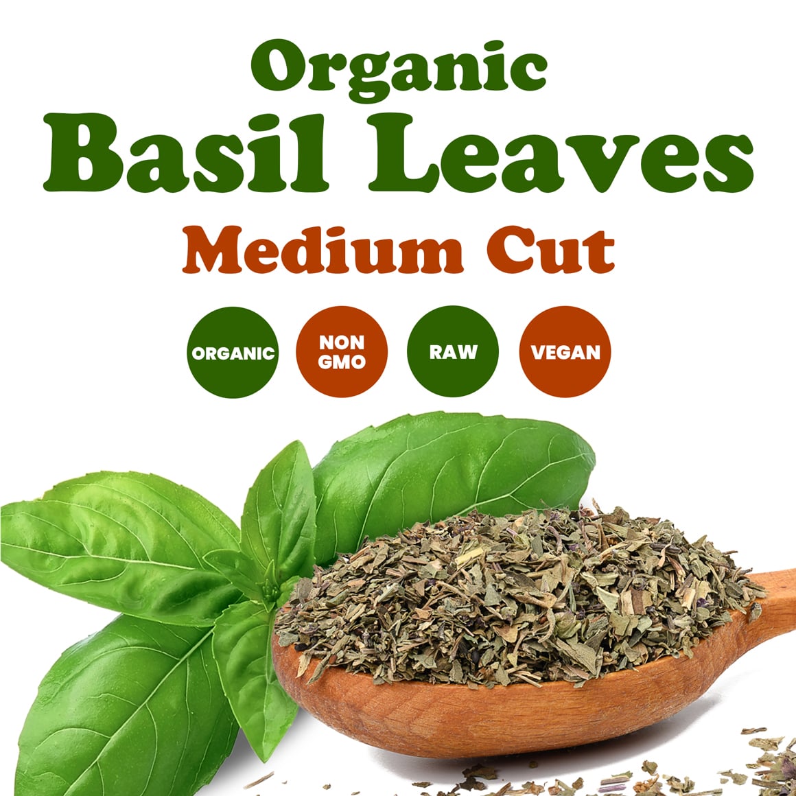 Organic Basil Leaves 1