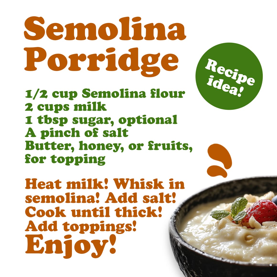 Organic Semolina Flour 4