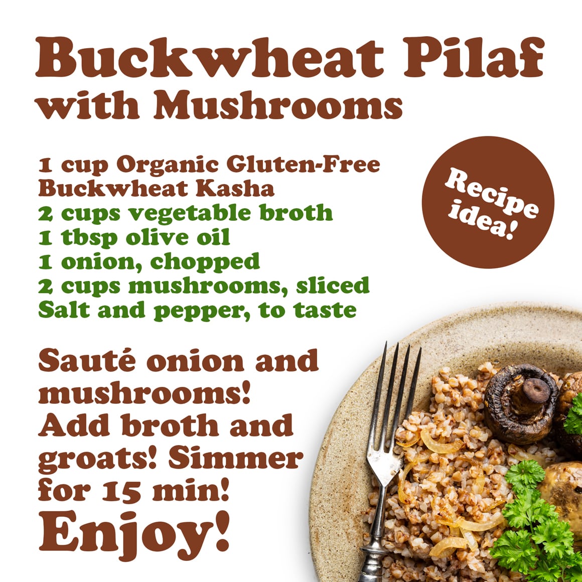 Gluten Free Organic Buckwheat Kasha 4