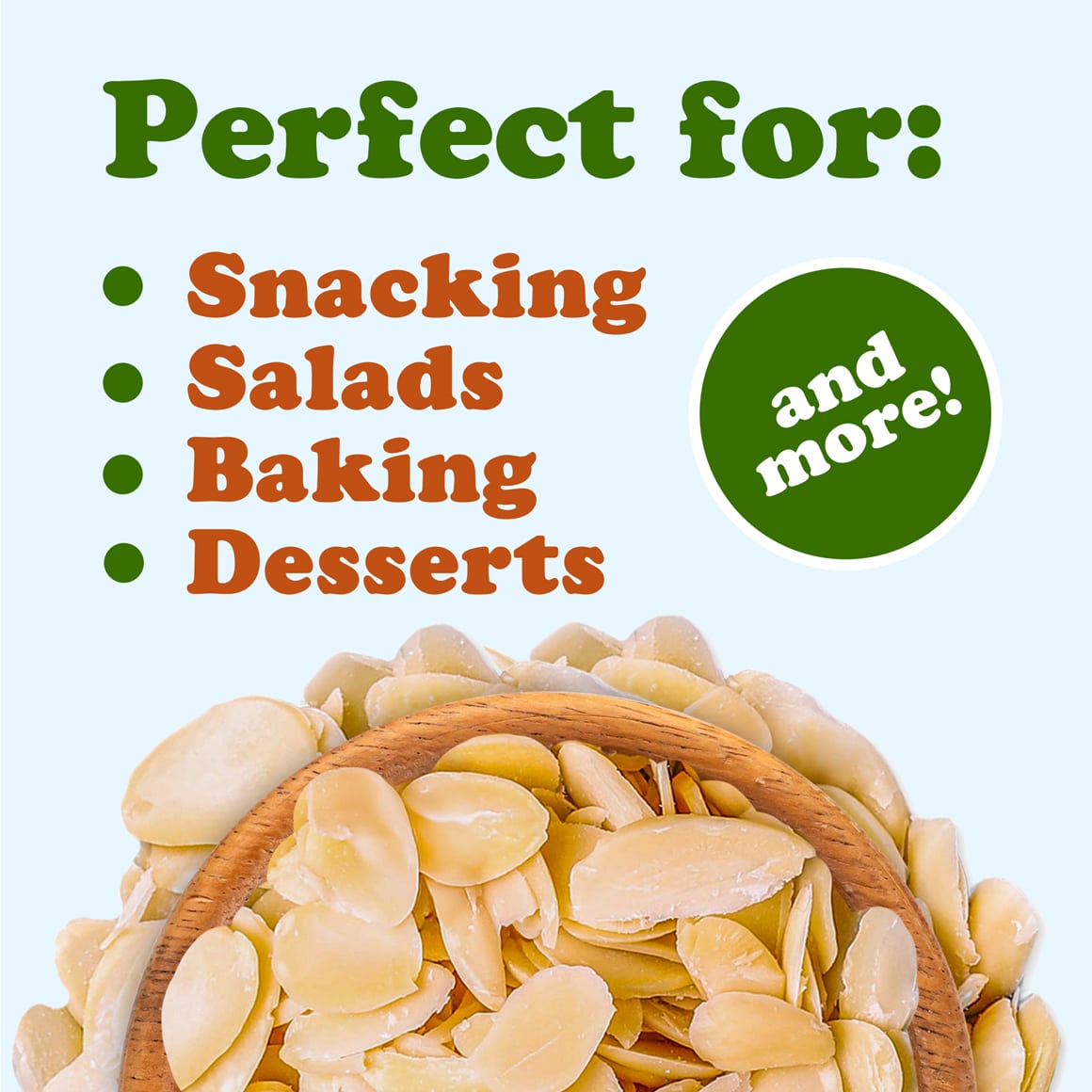 Organic Toasted and Salted Blanched Sliced Almonds 4