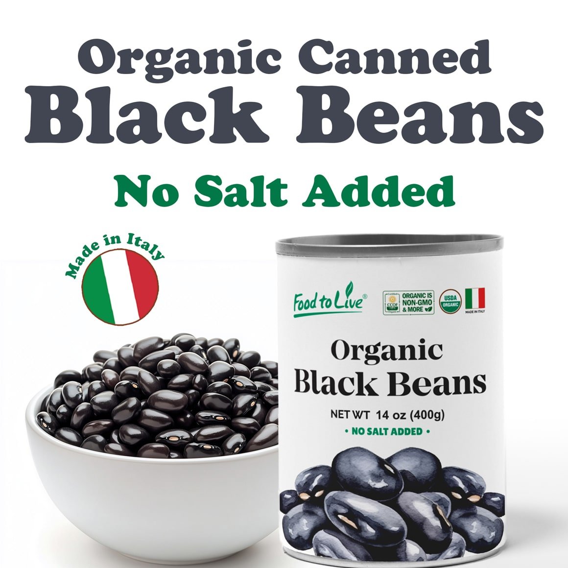 Organic Canned Black Beans 1