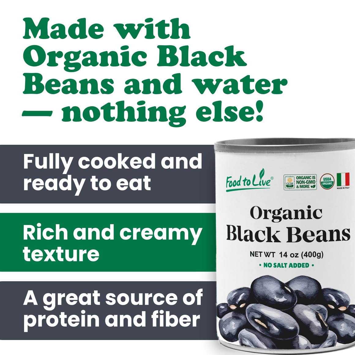 Organic Canned Black Beans 3