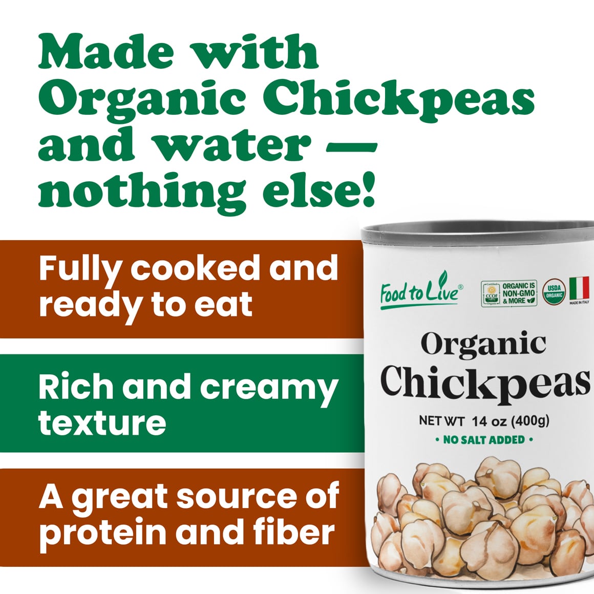 Organic Canned Chickpeas 3