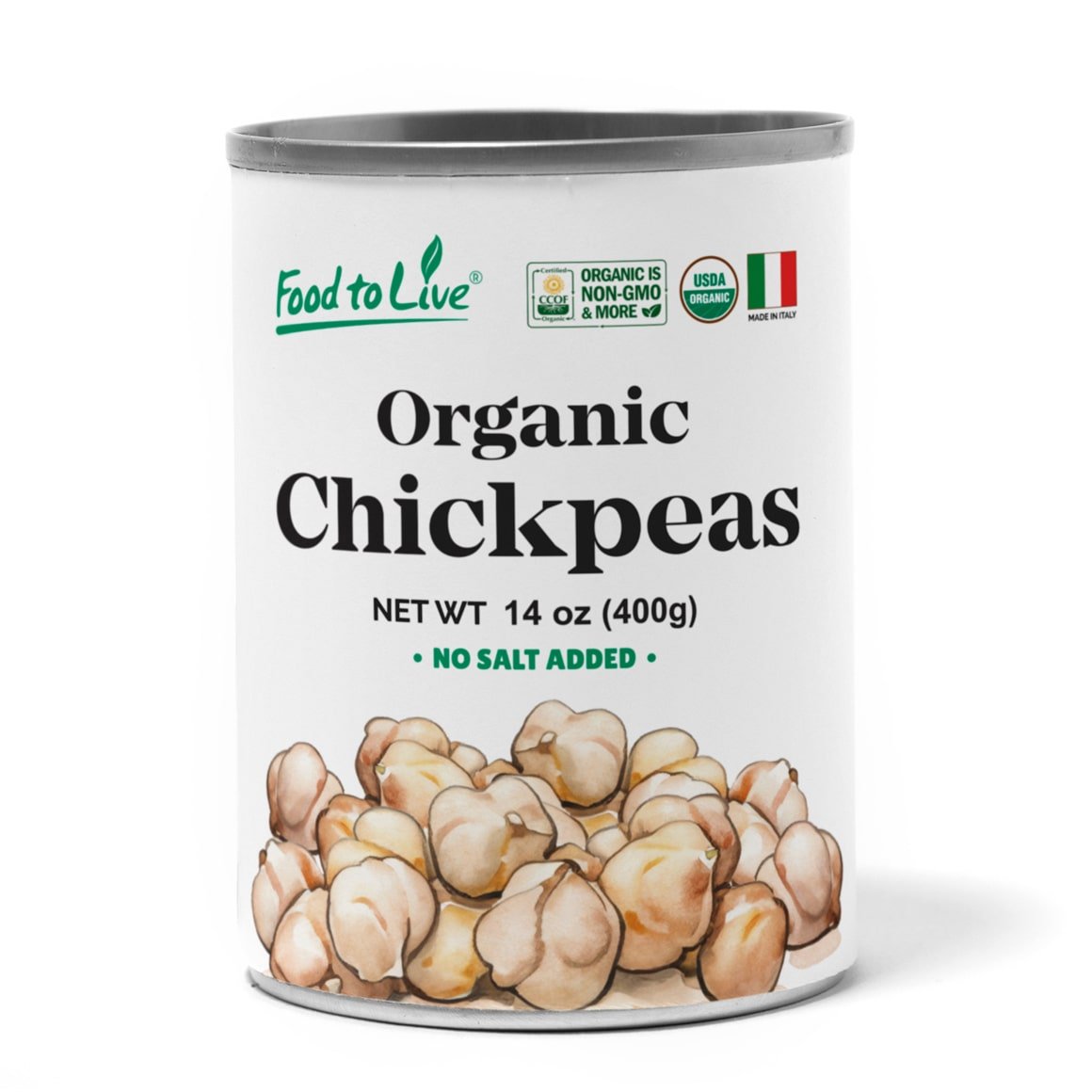 Organic Canned Chickpeas can