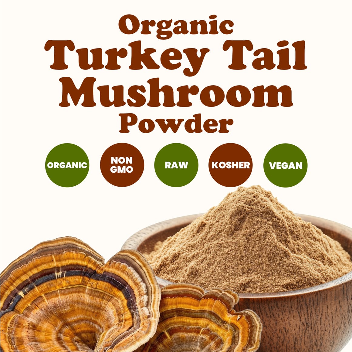 Organic Turkey Tail Mushroom Powder 1